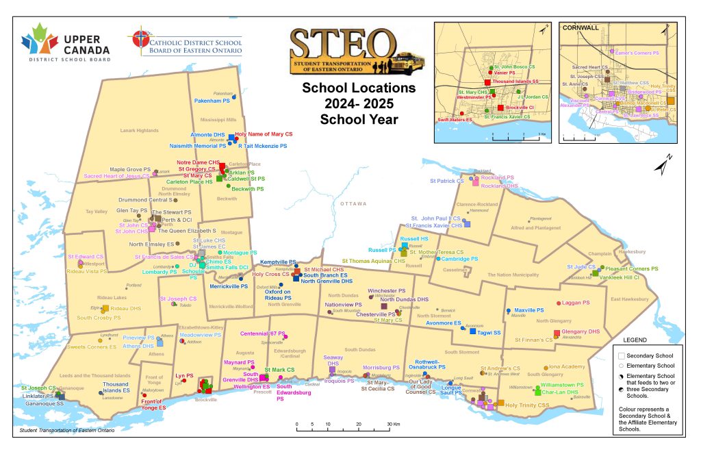 STEO 2024-2025 School Locations Map